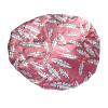 1 PCS Eco-friendly PEVA Lined Shower Cap, Cute Printed Exterior Large Bath Cap for Hair Treatment (06 Pink Feather) view 2