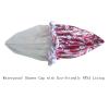 1 PCS Eco-friendly PEVA Lined Shower Cap, Cute Printed Exterior Large Bath Cap for Hair Treatment (06 Pink Feather) view 4