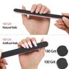 100 Pcs Orange Sticks for Nails Double Sided Multi Functional Wooden Cuticle Pusher Stick, 6 Pcs 100/180 Grit Nail Files and 6 Pcs Buffer Block view 3