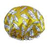 1 PCS Eco-friendly PEVA Lined Shower Cap, Cute Printed Exterior Large Bath Cap for Hair Treatment (07 Yellow Feather) view 1