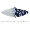 1 PCS Eco-friendly PEVA Lined Shower Cap, Cute Printed Exterior Large Bath Cap for Hair Treatment (05 Navy Feather) view 4