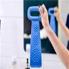 Magik Silicone Bath Shower Towel Rub Brush Pull Back Strip Scrubber Exfoliating Scrub Tool (Blue) view 2