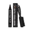 Pacinos Beard Pencil Filler - Water Proof, Long Lasting Coverage & Natural Finish - Beard, Moustache & Eyebrows - Micro-Fork Tip for Seamless Application - Bristle Brush Included (Dark Brown) view 1