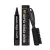 Pacinos Beard Pencil Filler - Water Proof, Long Lasting Coverage & Natural Finish - Beard, Moustache & Eyebrows - Micro-Fork Tip for Seamless Application - Bristle Brush Included(Light Brown) view 1