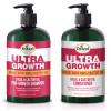 Difeel Ultra Growth Shampoo and Conditioner Set - Includes 12 oz Each of Shampoo and Conditioner, Promotes Growth, Ideal for Thinning Hair, Basil Scent, 2 Count view 1