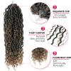 Goddess Locs Crochet Hair 18Inch Faux Locs With Curly Ends Synthetic Crochet Hair Pre Looped Boho Faux locs Bohemian Crochet Braids 4Packs(1B/27, 18inch) view 2
