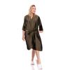 Mens Robes Salon Client Gown Hair Salon Smock Robe Cape Hairdressing Hair Dye Coloring Gown Hair Salon Barber Apron for Clients Mens Black Overalls view 2