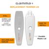 GAMMA+ Replacement Absolute Hitter Hair Trimmer Model Lids - Clear and Matte White view 2