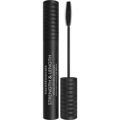bareMinerals Strength & Length Serum-Infused Black Mascara, Full Size, Vegan, Cruelty-Free & Dermatologist-Tested