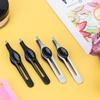 ANCIRS 4 Pack Tip Tweezers for Eyebrow, Non-Slip Grip Tip Tweezers, Professional Stainless Steel Precision Pointed Blackhead Splinter Removal Tool for Women & Girls view 3