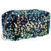 1pc Sequin Cosmetic Bag with Large Capacity Portable Toiletry Storage Bag for Travel Versatile Makeup Organizer Stylish Square Design Present for Women view 1