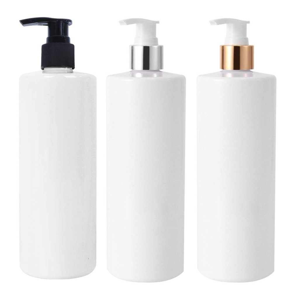 DOITOOL 3pcs Pump Bottles for Emulsion and Hand Wash Random Pump for Bathroom and Kitchen Storage Leak and Design