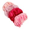 4pcs Thicken Bathing Shower Caps Pink Bonnet Elastic Bath Cap Hats Silk Sleep Cap Womens Hat Silk Bonnets Bathing Caps Waterproof Shower Cap Miss Shampoo Cap Hair Care view 1