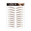4Sheets Waterproof Eyebrow Tattoo Stickers Eyebrow Transfers Stickers Eyebrow Sticker for Women Girls-Brown view 1