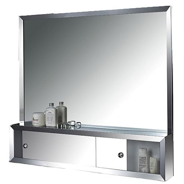 36" x 32" Surface Mounted SS Framed Cosmetic Box with Mirror