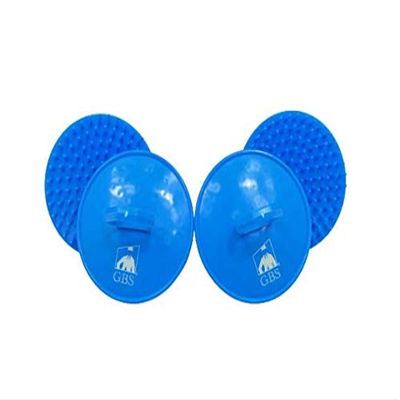 G.B.S Shampoo Scalp Exfoliator Shower Brush 4 Pack -Scrubber,Massager & Beard Exfoliator - Blue