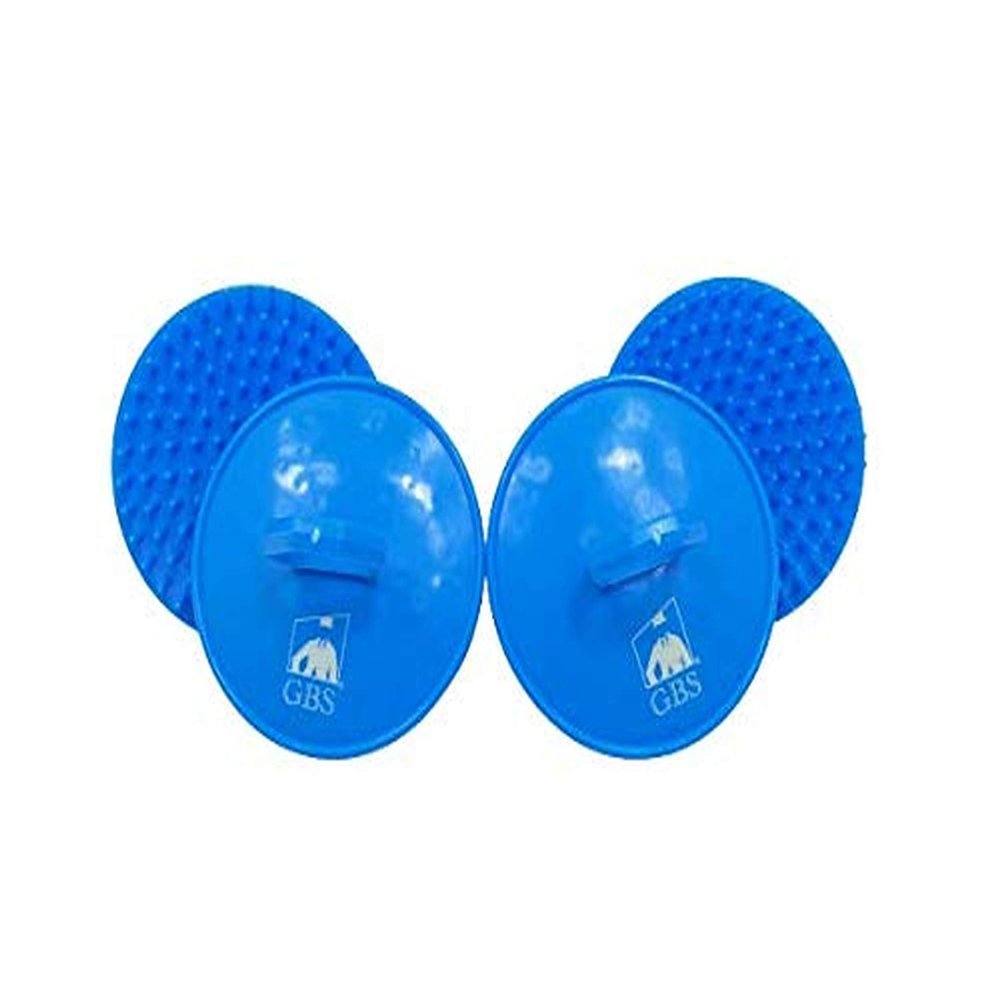 G.B.S Shampoo Scalp Exfoliator Shower Brush 4 Pack -Scrubber,Massager & Beard Exfoliator - Blue