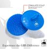 G.B.S Shampoo Scalp Exfoliator Shower Brush 4 Pack -Scrubber,Massager & Beard Exfoliator - Blue view 2