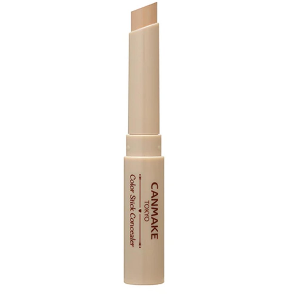 CANMAKE - Color Stick Concealer - Non-Greasy Multi-Purpose Coverage Moisturizing - 0.07oz - 1.9 Gram (x1) (01 Natural Beige)