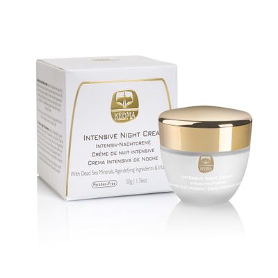KEDMA Intensive Night Cream  Anti-Aging Moisturizer with Dead Sea Minerals, Retinol & Botanical Extracts  Hydrating Night Cream for Fine Lines & Wrinkles - 1.76 oz