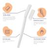 Sanfe Glide Reusable Face & Eyebrow Razor For Women | For Safe & Painfree Facial Hair Removal - Pack of 1 (3pcs) | Razor for Face, Eyebrows, Upper Lips, Chin, Side Locks, Forehead | For Soft Hair view 3