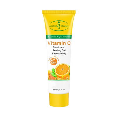 Aichun Beauty Milk Exfoliating Dead Skin Facial Purify Body Cleaning Peeling Gel Cream 100g (VITAMIN C)