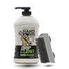 Grip Clean Heavy-Duty Hand Cleaner for Mechanics with Nail Brush - Moisturizing Coconut Oil Hand Cleaner Liquid Hand Soap with Stiff Bristle Nail Brush, Lime Scent - 32 Fl Oz Pump Top + Brush view 1