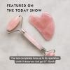 Mount Lai Rose Quartz Gua Sha Facial Tools, Pink Quartz Gua Sha Facial Tools Set and Roller, Guasha Tool for Face to Relieve Muscle Tension and Reduce Puffiness, Anti Aging Skin Care Sets for Women view 2