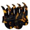French Amie Crown Wave Yellow Tokyo Small 2 1/2 Handmade in France Celluloid Interlocking Jaw Hair Claw Clip for Women and Girls view 1