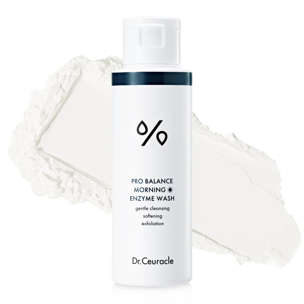 Dr.Ceuracle Pro Balance Enzyme Powder Face Wash - Korean Day and Night Natural Enzyme Powder Face Wash for Deep Pore Cleansing, Sebum Removing, pH Skin Balancing Care (Morning Wash)