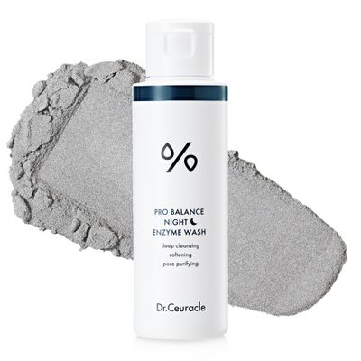 Dr.Ceuracle Pro Balance Enzyme Powder Face Wash - Korean Day and Night Natural Enzyme Powder Face Wash for Deep Pore Cleansing, Sebum Removing, pH Skin Balancing Care (Night Wash)