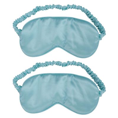 2 Pcs Double-Sided Satin Eye Mask Night Mask Silk Eye Mask Silk Sleeping Eye Patch Washablesleep Eye Sleep Blindfold Adjustment Faux Stretch Color Goggles to Sleep