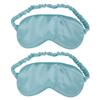 2 Pcs Double-Sided Satin Eye Mask Night Mask Silk Eye Mask Silk Sleeping Eye Patch Washablesleep Eye Sleep Blindfold Adjustment Faux Stretch Color Goggles to Sleep view 1