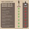 Beard Oil by Crafted Beards - Beard Oil Conditioner - Leave Your Beard Feeling Amazing - All Natural Ingredients - No Residue - Mustache Oil - 1oz - Made in the USA (Orange Cream) view 2
