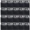 120 Pack Black Color No Crease Ribbon Elastics Hair Ties Women Yoga Knotted Ponytail Holder view 1
