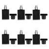 6 Pack 30ml / 1 Oz Black Assorted Refillable Perfume Bottle, Portable Square Empty Glass Perfume Atomizer Bottle Spray Applicator with 4 kinds of perfume dispenser(6 Pack 30ml / 1.01 oz. Black ) view 1