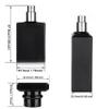 6 Pack 30ml / 1 Oz Black Assorted Refillable Perfume Bottle, Portable Square Empty Glass Perfume Atomizer Bottle Spray Applicator with 4 kinds of perfume dispenser(6 Pack 30ml / 1.01 oz. Black ) view 2
