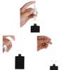 6 Pack 30ml / 1 Oz Black Assorted Refillable Perfume Bottle, Portable Square Empty Glass Perfume Atomizer Bottle Spray Applicator with 4 kinds of perfume dispenser(6 Pack 30ml / 1.01 oz. Black ) view 4