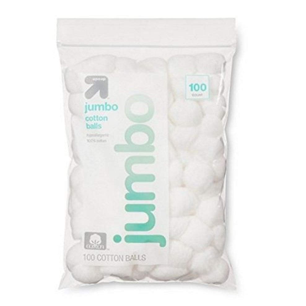UP&UP Jumbo Cotton Balls - 100ct (Pack of 6)