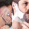 2PCS Men's Beard Shaping Tool Template, Beard Guide Shaper with Inbuilt Comb, Multi-liner Edges Shave for Curve/Straight/Neckline/Goatee/Sideburns (Clear-2pcs) view 1