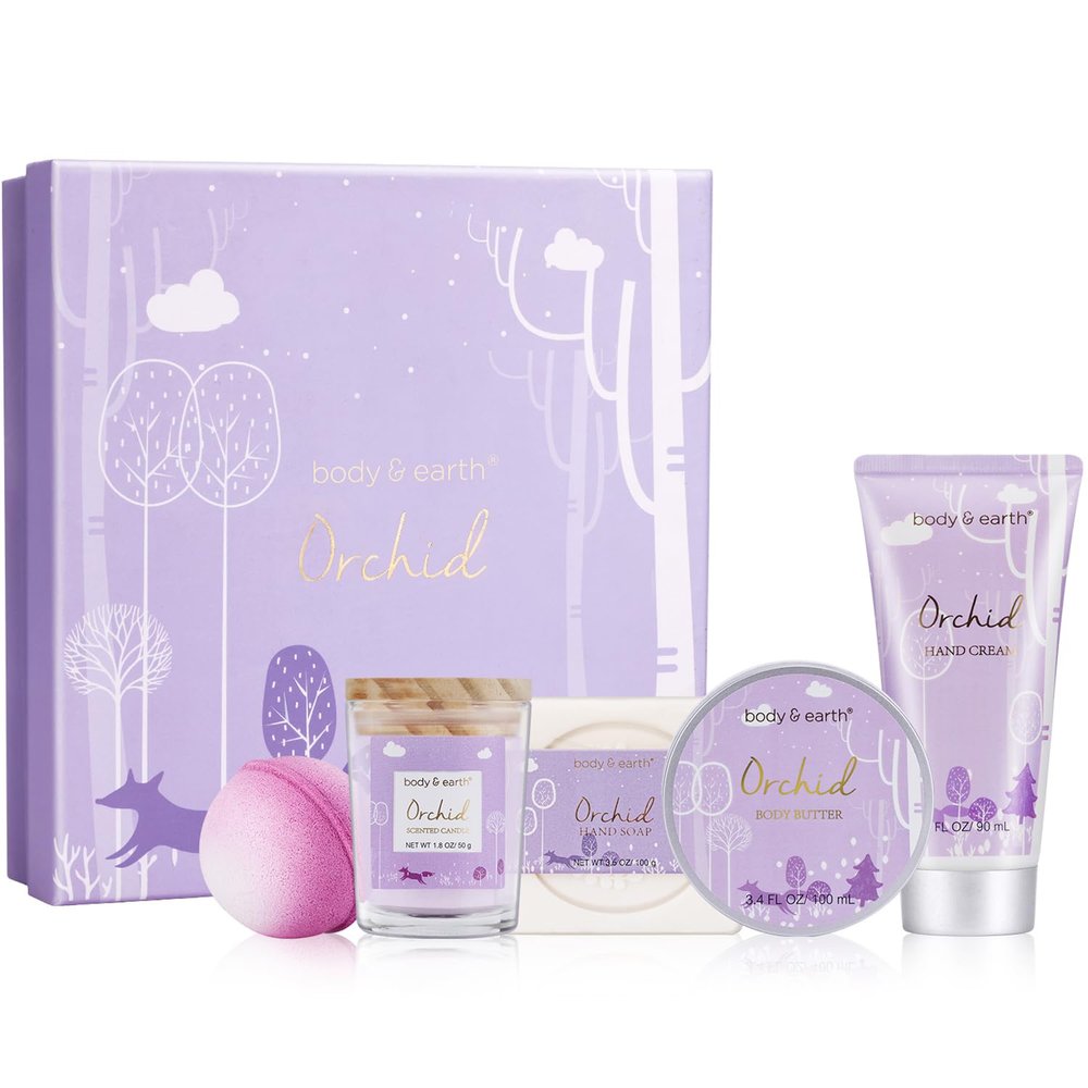 Spa Gift Box for women,6 PCS Lavender Scented and 5 PCS Orchid Scented