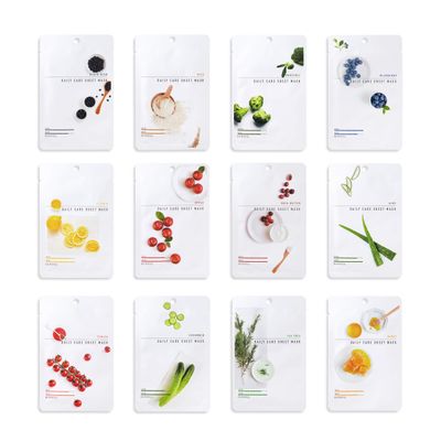 EUNYUL [PACK OF 12] Daily Care Facial Sheet Mask Pack 12 types Korean Skincare Hydrating & Nourishing & Natural Ingredients for All Skin Types