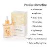 Joon Moisturizing Trio Set | 1.1oz Saffron Hair Elixir, 10.1oz Saffron Rose Shampoo and Conditioner view 3