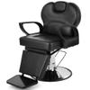 Artist hand Barber Chair for Salon, Reclining Barber Chair Heavy Duty Adjustable Height & Headrest, Barber Shop Chairs Wide Seat Comfort and Sturdy, Beauty Salon Chair for Hair Stylist for Home Black view 1