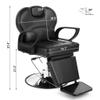 Artist hand Barber Chair for Salon, Reclining Barber Chair Heavy Duty Adjustable Height & Headrest, Barber Shop Chairs Wide Seat Comfort and Sturdy, Beauty Salon Chair for Hair Stylist for Home Black view 2
