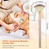 9 Pieces Facial Fan Mask Brushes, Soft Facial Applicator Brushes Tools for Peel Glycolic Makeup for Mud Cream(Champagne) view 2