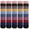 100Pcs Hair Ties, Seamless Cotton Elastic Thick/Straight/Coarse Hair Bands, Stretch Ponytail Holders No Crease for Women Girl, 10 Colors view 1