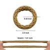 100Pcs Hair Ties, Seamless Cotton Elastic Thick/Straight/Coarse Hair Bands, Stretch Ponytail Holders No Crease for Women Girl, 10 Colors view 2