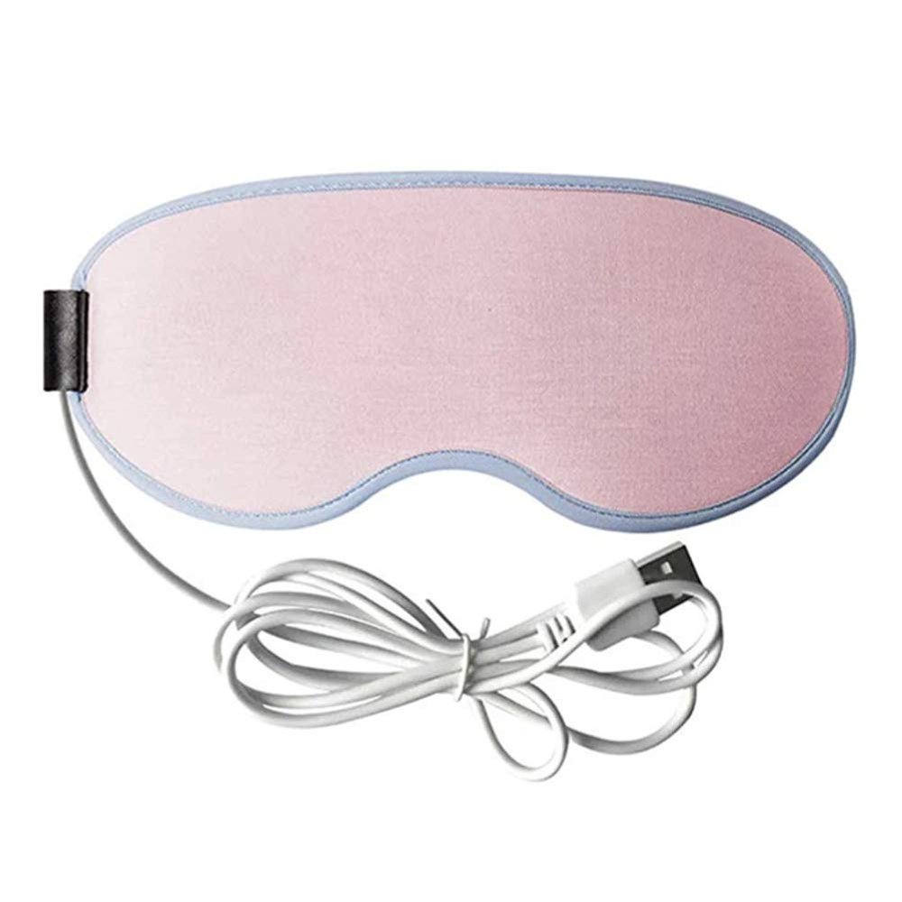 Arinda Eye Mask USB Heated Eye Mask Warmer 3D Steam Eye Mask Hot Compress Relieve Eye Fatigue Smart Timing Eye Patch