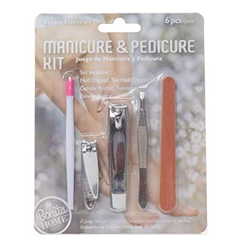 Bonita Home 2329813 Manicure & Pedicure Kit - 5 Piece - Case of 144